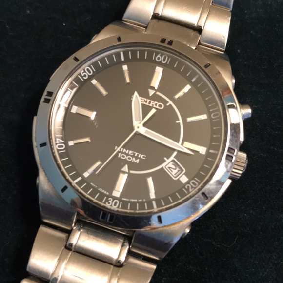 Seiko | Accessories | Seiko Kinetic 0m Watch 5m620bj0 | Poshmark